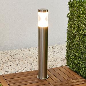 Lindby LED φως διαδρόμου Fabrizio, ύψος 56 cm, ανοξείδωτο ατσάλι, Μεταλλικό, Μέταλλο, σύγχρονο