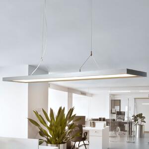 Arcchio LED κρεμαστό φωτιστικό Dorean, ασημί, μέταλλο, 120cm
