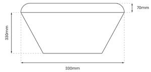 Φωτιστικό οροφής μπάνιου LED NEMO LED/17W/230V IP44 χρυσαφί