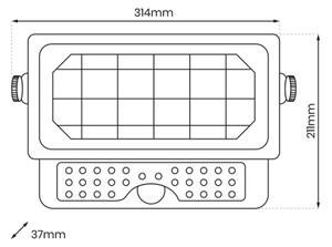 Ηλιακός προβολέας LED με αισθητήρα EPAD LED/10W/3000 mAh 7,4V 4000K IP65