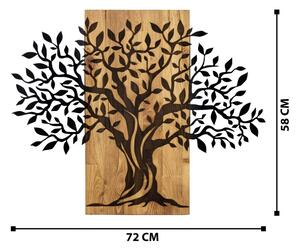 Διακοσμητικό τοίχου 72x58 cm ξύλο/μέταλλο