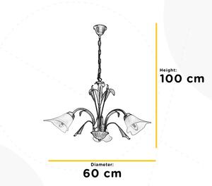 ONLI - Κρεμαστό φωτιστικό οροφής LUCREZIA 3xE14/6W/230V κρεμ