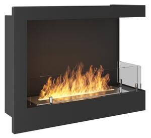 InFire - Corner Τζάκι BIO 45x60 cm 3kW μαύρο