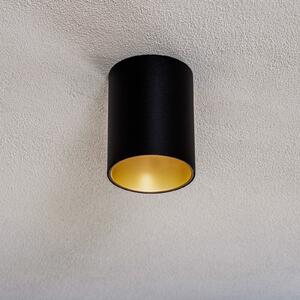 Nowodvorski Lighting Φωτιστικό οροφής Eye Tone, μαύρο/χρυσό, ρυθμιζόμενος, Μαύρο, Σαλόνι / τραπεζαρία, Μέταλλο, σύγχρονο