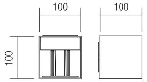 Redo 90291 - Φωτιστικό εξωτερικού χώρου LED WINK LED/10W/230V IP54