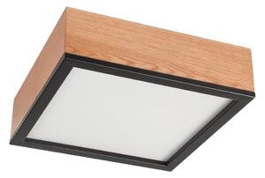 Φωτιστικό οροφής OAK SQUARE 2xE27/15W/230V 31x31 cm δρυς/μαύρο