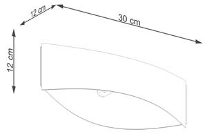 Sollux SL.1189 - Φωτιστικό τοίχου TONI 1xG9/8W/230V μαύρο