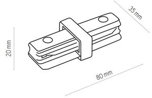 Zuma Line 3018 - Σποτ για σύστημα ράγας REFLEKTOR 8xGU10/10W/230V