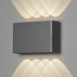 Εξωτερικό φωτιστικό τοίχου LED Chieri, 8-light, ανθρακί