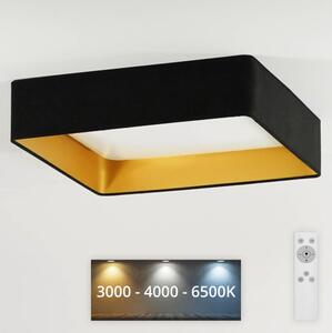 Brilagi - LED Φωτιστικό dimming VELVET SQUARE LED/24W/230V + RC μαύρο