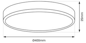 Φωτιστικό οροφής LED MAQ LED/32W/230V 3000/4000/6500K IP40 μαύρο