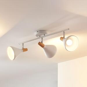 Lindby Φωτιστικό οροφής Arina, 53 cm, λευκό, 3-φωτιστικό, E14, ρυθμιζόμενος, Λευκό, υπνοδωμάτιο, Μέταλλο, σύγχρονο