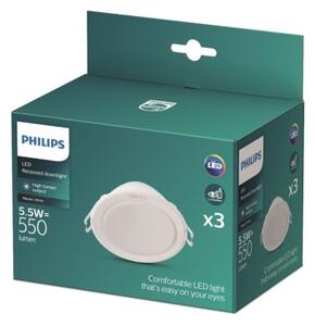 Philips - ΣΕΤ 3x Κρεμαστό φωτιστικό οροφής LED MESON LED/5,5W/230V 4000K