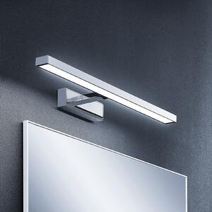 Lindby LED καθρέφτης Jukka, 60 cm, χρώμιο, μέταλλο, IP44, Μεταλλικό, Μπάνιο, Αλουμίνιο, σύγχρονο