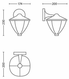 Philips 15471/30/16 - Φως LED εξωτερικού χώρου ROBIN 1xLED/4,5W/230V IP44