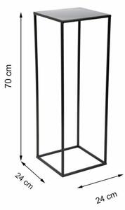 Ανθοστήλη 70x24 cm μαύρο