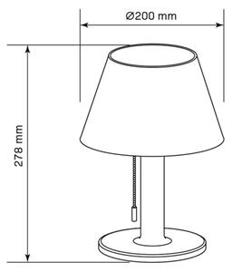 LED Dimming solar lamp VIOLA LED/3,7V IP44