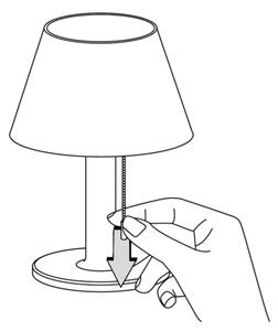 LED Dimming solar lamp VIOLA LED/3,7V IP44