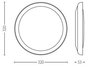 Philips - LED Dimmable φωτιστικό οροφής PEBBLO LED/10W/230V 4000K μαύρο