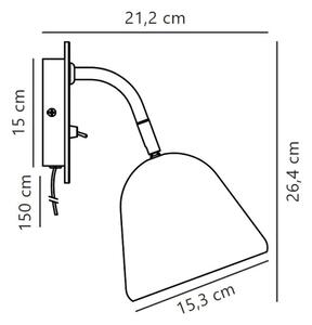 Nordlux - Προβολέας τοίχου FLEUR 1xE14/15W/230V