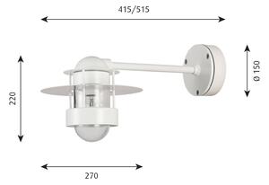 Louis Poulsen Albertslund φωτιστικό τοίχου 51,5 cm λευκό