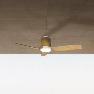 Ανεμιστήρας οροφής LED Ushuaia ξύλο DC αθόρυβος Ø 134 cm CCT