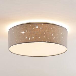 Lindby Ellamina LED φωτιστικό οροφής, 40 cm, ανοιχτό γκρι