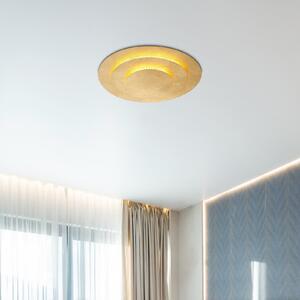 Globo Φωτιστικό οροφής Heda LED, Ø 35 cm, χρυσό χρώμα, μέταλλο, Χρυσό / Ορείχαλκου, Σαλόνι / τραπεζαρία, Μέταλλο, σύγχρονο
