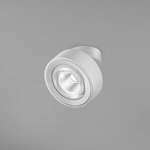 Egger LED προβολέας Clippo Optic, λευκό/λευκό, Ø 12 cm, DTW