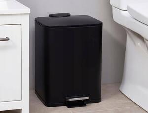 Κάδος απορριμμάτων Bathroom Solutions με χωρητικότητα 20L και διαστάσεις 33x31x44.5cm - Black