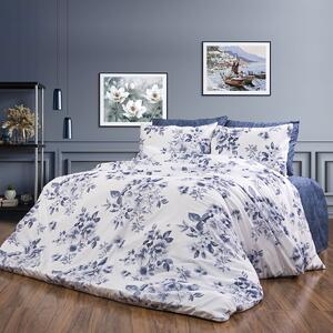 Παπλωματοθήκη Υπέρδιπλη (220x240) Dimcol Βερονίκη 486 White-Blue