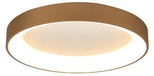 Φωτιστικό οροφής LED Niseko II CCT τηλεχειριστήριο Ø78cm σε χρυσό χρώμα