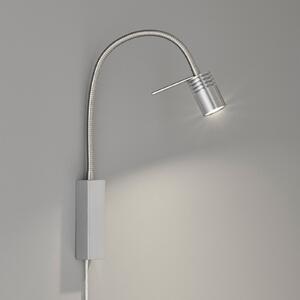 LED φωτιστικό τοίχου River Flexarm, αυλακωμένο μεταλλικό κάλυμμα