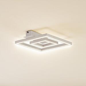 Lindby LED φωτιστικό οροφής Madamo, λευκό, 30 cm, 3000K, Λευκό, Σαλόνι / τραπεζαρία, Αλουμίνιο, σύγχρονο