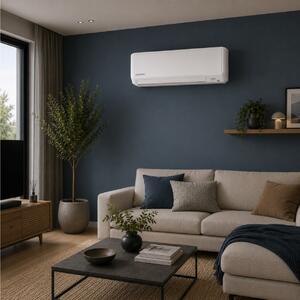 Κλιματιστικό Inverter Mitsubishi Heavy Industries DXK Series DXK12Z6-W1 με απόδοση 12000 Btu, λειτουργία αυτοκαθαρισμού και ενεργειακή κλάση A++/A+++