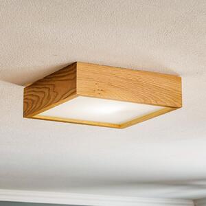 Envostar Kerio Φωτιστικό οροφής 27,5x27,5cm ξύλο δρυς ανοιχτό