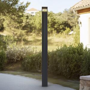 Lucande Φωτιστικό LED εξωτερικού χώρου Tavion, 230 cm, ανθρακί, IP65, Μαύρο, Αλουμίνιο, σύγχρονο