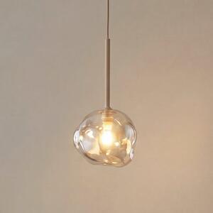 TK Lighting Φωτιστικό οροφής Lava, Ø 15 cm, G9, άμμος/κονιάκ, γυαλί, ρυθμιζόμενος, Μπεζ, Σαλόνι / τραπεζαρία, Γυαλί, σύγχρονο