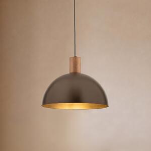 TK Lighting Φωτιστικό οροφής Oslo, καφέ, μέταλλο, Ø 34 cm, E27, ρυθμιζόμενος, Καφέ / Σκουριάς, Σαλόνι / τραπεζαρία, Μέταλλο, σύγχρονο