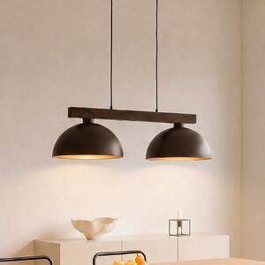 TK Lighting Κρεμαστό φωτιστικό Oslo, καφέ, 2 λάμπες, μήκος 83 cm, E27, ρυθμιζόμενος, Καφέ / Σκουριάς, Σαλόνι / τραπεζαρία, Μέταλλο, σύγχρονο