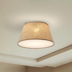 TK Lighting Φωτιστικό οροφής Formo, μπεζ, λινό, Ø 38 cm, E27, ρυθμιζόμενος, Μπεζ, Σαλόνι / τραπεζαρία, Ύφασμα / Κλωστοϋφαντουργία, σύγχρονο