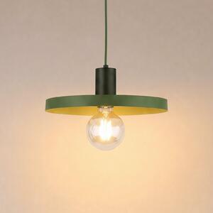 TK Lighting Κρεμαστό φωτιστικό Sila, πράσινο, μέταλλο, Ø 30 cm, E27, ρυθμιζόμενος, Πράσινο, Σαλόνι / τραπεζαρία, Μέταλλο, σύγχρονο