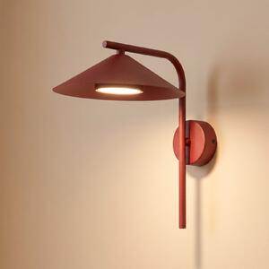 TK Lighting Φωτιστικό τοίχου Lume S, μπορντό, μέταλλο, ύψος 31 cm, GX53, ρυθμιζόμενος, Κόκκινο, Σαλόνι / τραπεζαρία, Μέταλλο, σύγχρονο