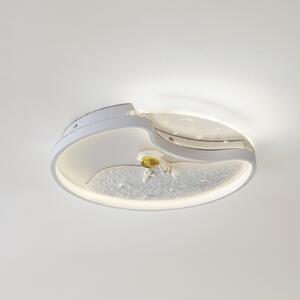 Lindby LED φωτιστικό οροφής Kosmo, 40 cm, λευκό, μέταλλο, φεγγάρι, Λευκό, Σαλόνι / τραπεζαρία, Πλαστικό, Νεανική διαβίωση