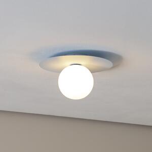 Φωτιστικό οροφής Pixie, γαλάζιο, γυαλί, Ø 25 cm, σφαίρα, G9