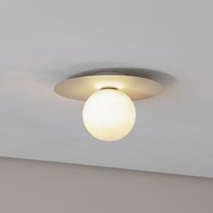 TK Lighting Φωτιστικό οροφής Pixie, μπεζ, γυαλί, Ø 25 cm, σφαίρα, G9, ρυθμιζόμενος, Μπεζ, Σαλόνι / τραπεζαρία, Μέταλλο, σύγχρονο