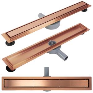 REA Neox pro Linear Drain Brushed Copper 60