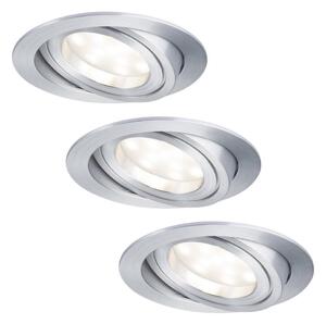 Paulmann 92797 - ΣΕΤ 3xLED/6,8W IP23 Χωνευτά φωτιστικά μπάνιου COIN 230V