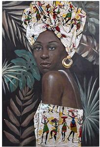 Πίνακας Καμβάς African Lady 374-224-221 60x3x90cm Multi