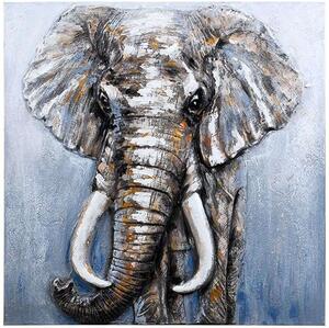 Πίνακας Καμβάς Elephant 374-224-224 80x3x80cm Multi